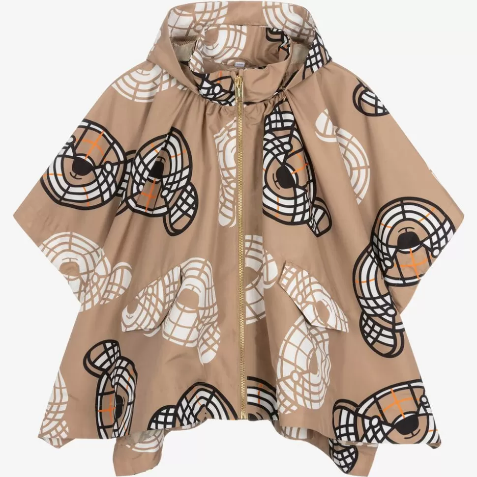 Burberry Girls Beige Thomas Bear Cape^ Coats & Jackets