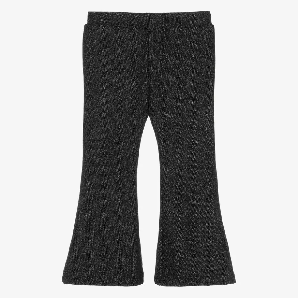 NAME IT Girls Black & Silver Shimmer Trousers^ Trousers