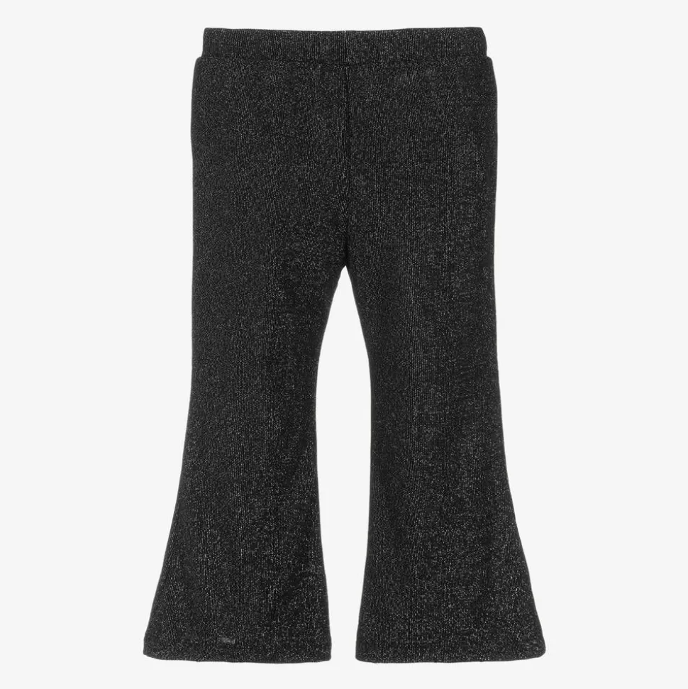 NAME IT Girls Black & Silver Shimmer Trousers^ Trousers