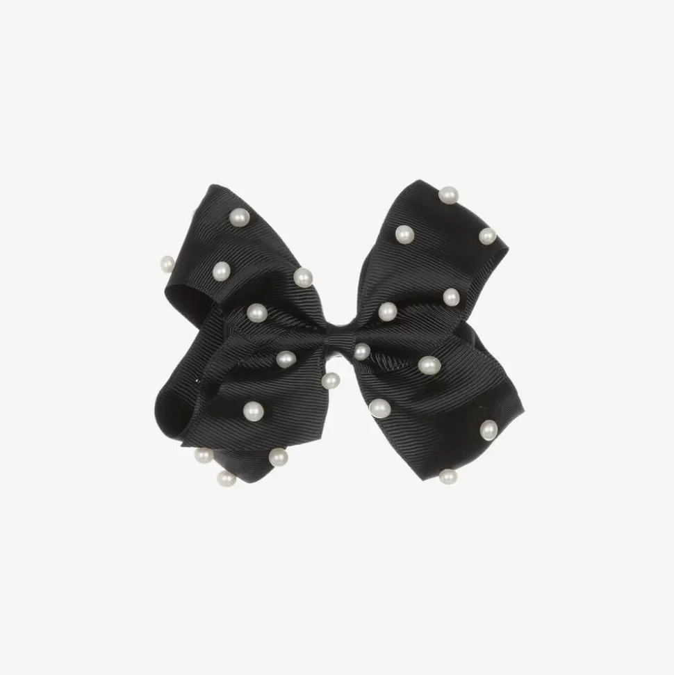 Bowtique London Girls Black Bow Hair Clip (11cm)^ Hair Accessories