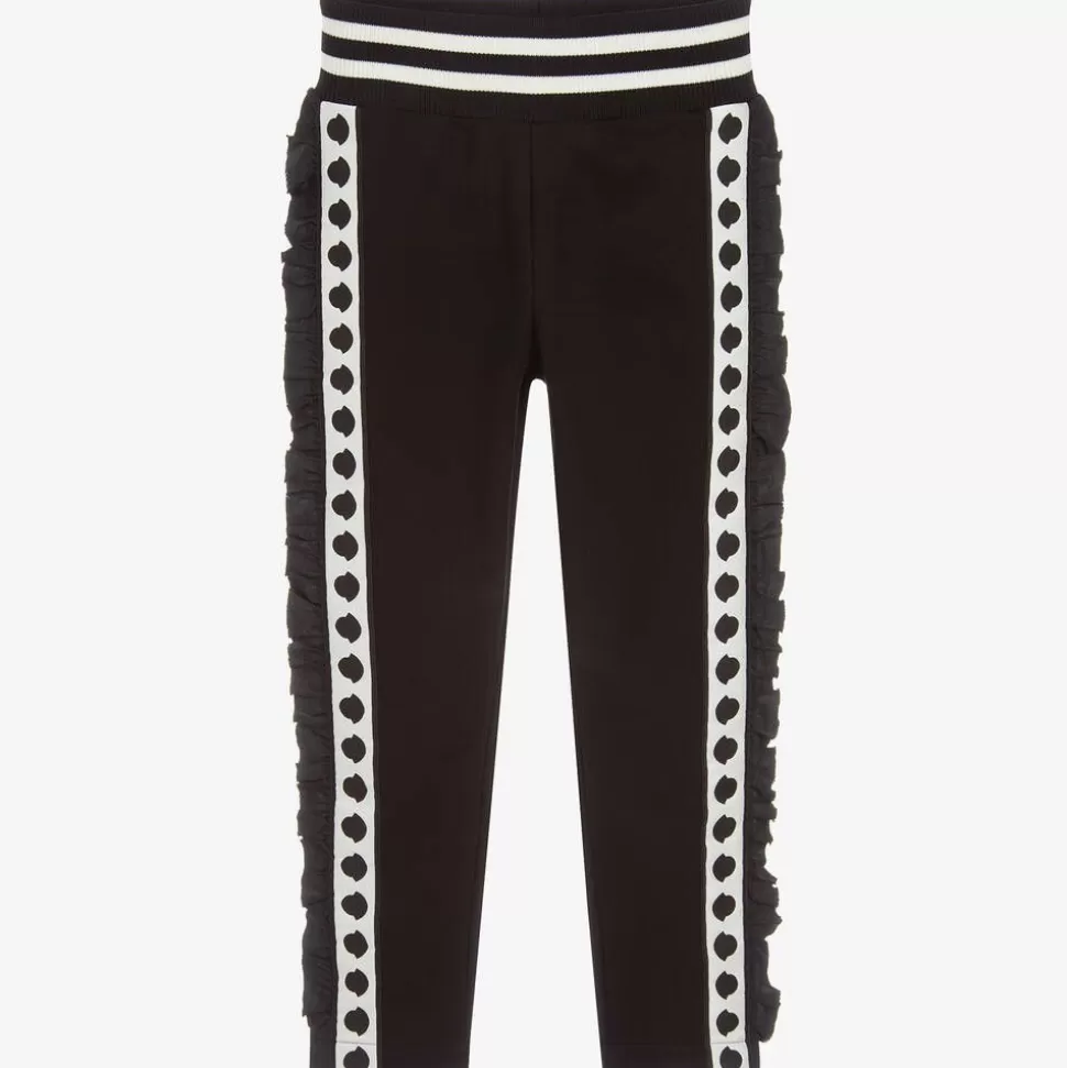Moncler Enfant Girls Black Cotton Joggers^ Trousers