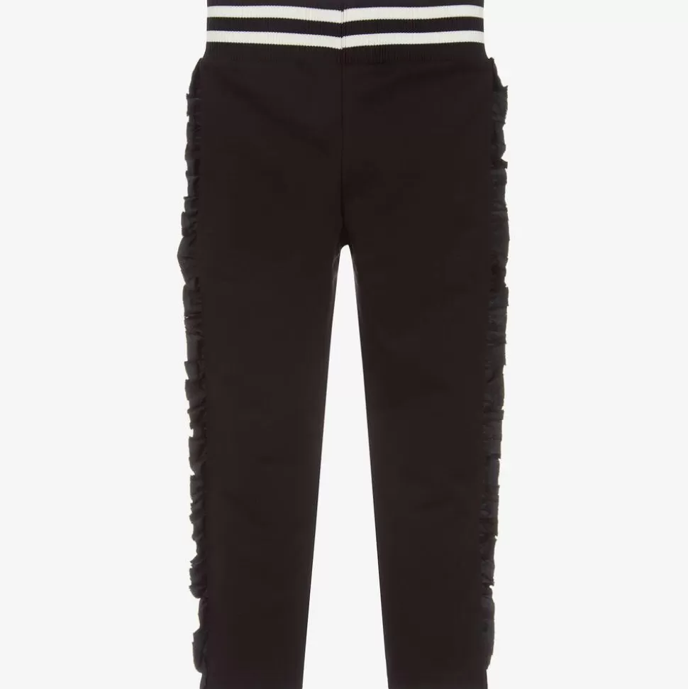 Moncler Enfant Girls Black Cotton Joggers^ Trousers