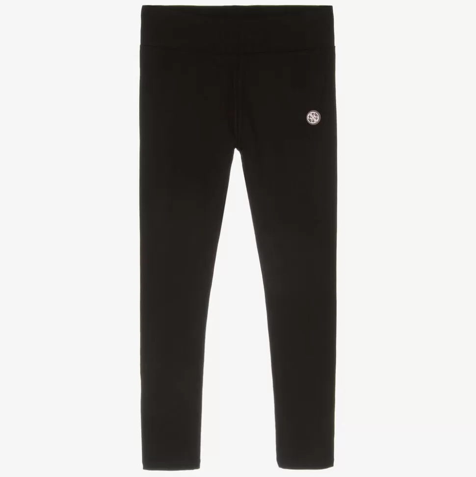 Guess Girls Black Cotton Leggings^ Leggings