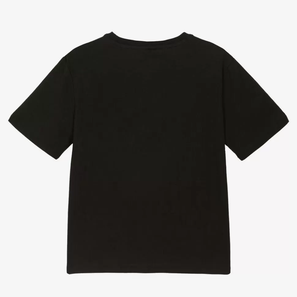Stella McCartney Kids Girls Black Cotton Star Logo T-Shirt^ Tops