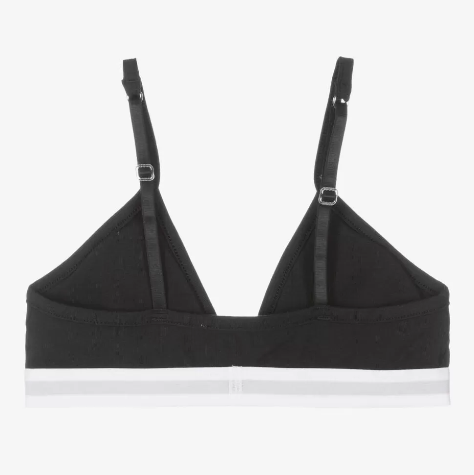 Tommy Hilfiger Girls Black Cotton Triangle Bra^ Underwear