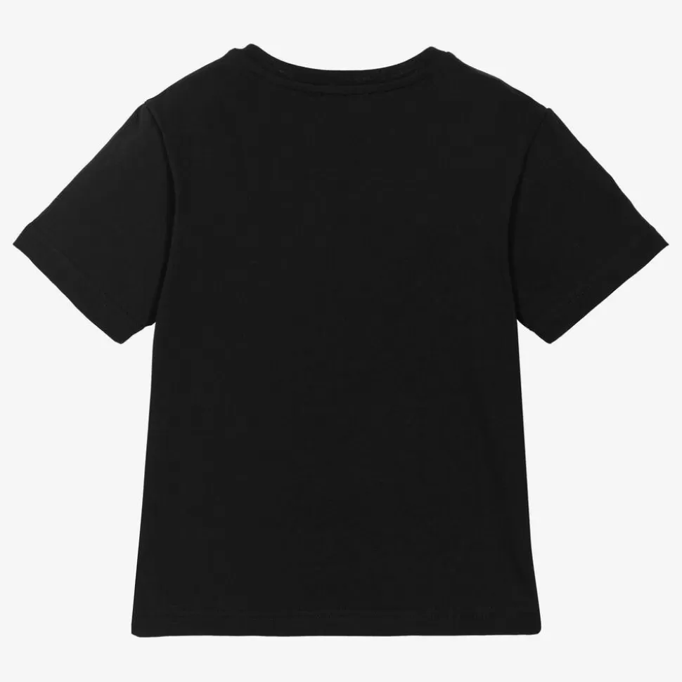 Dolce amp; Gabbana Girls Black Cotton T-Shirt^BOY Tops