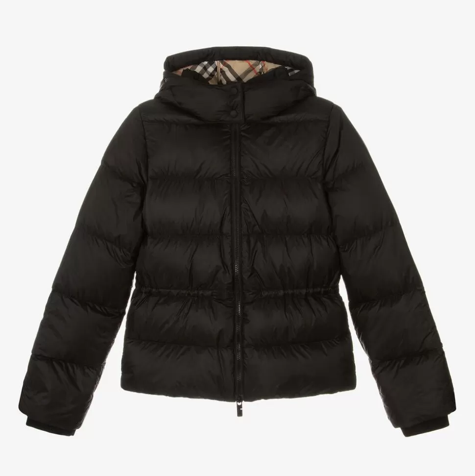 Burberry Girls Black Down Puffer Coat^ Coats & Jackets
