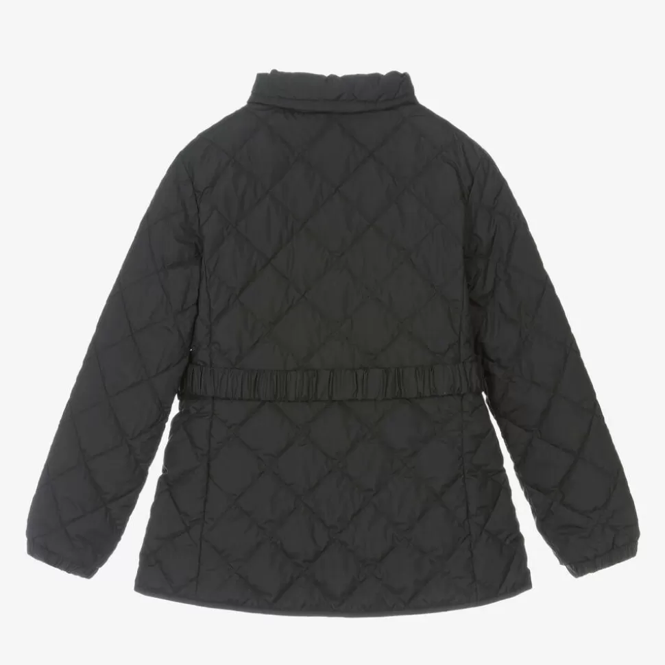 Moncler Enfant Girls Black Down Quilted Philanta Jacket^ Coats & Jackets