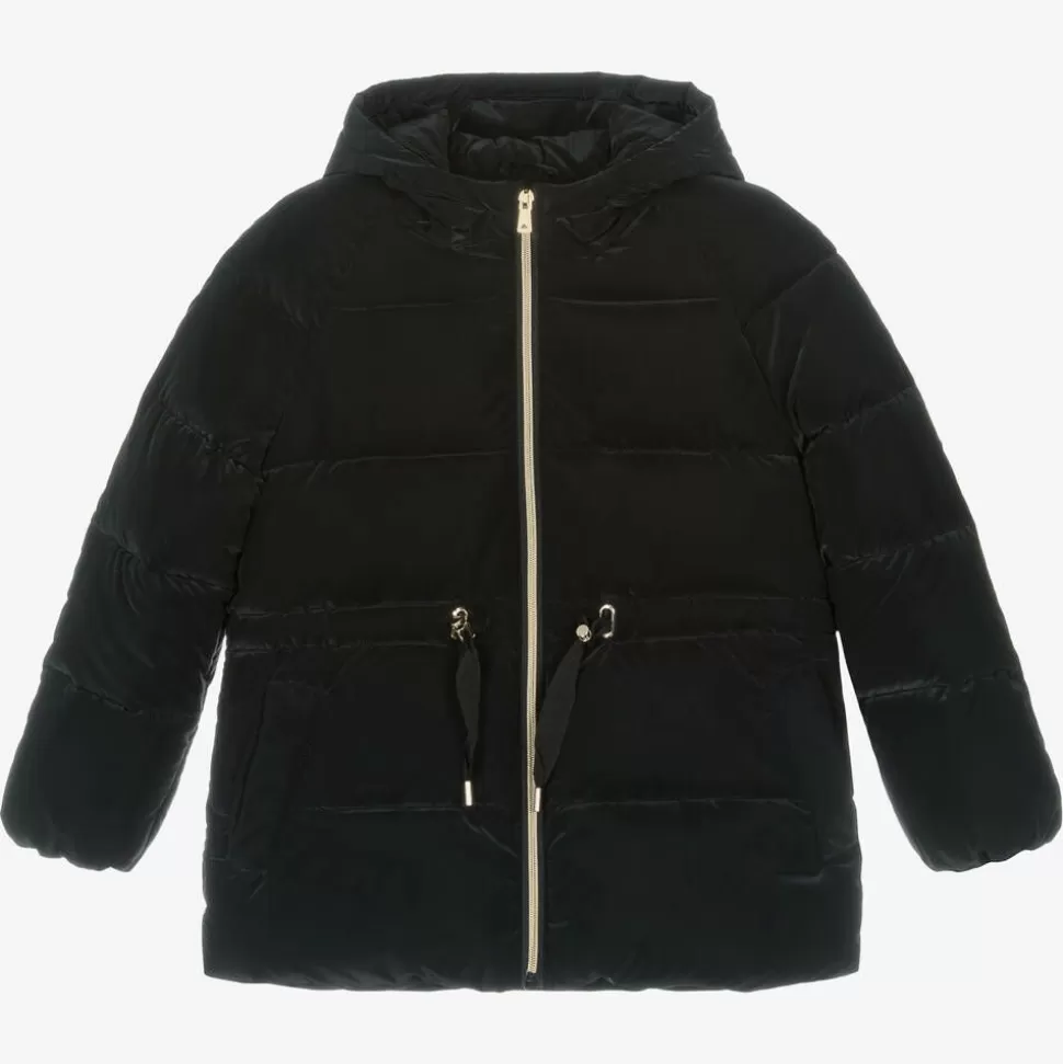 Mayoral Girls Black Hooded Puffer Coat^ Coats & Jackets