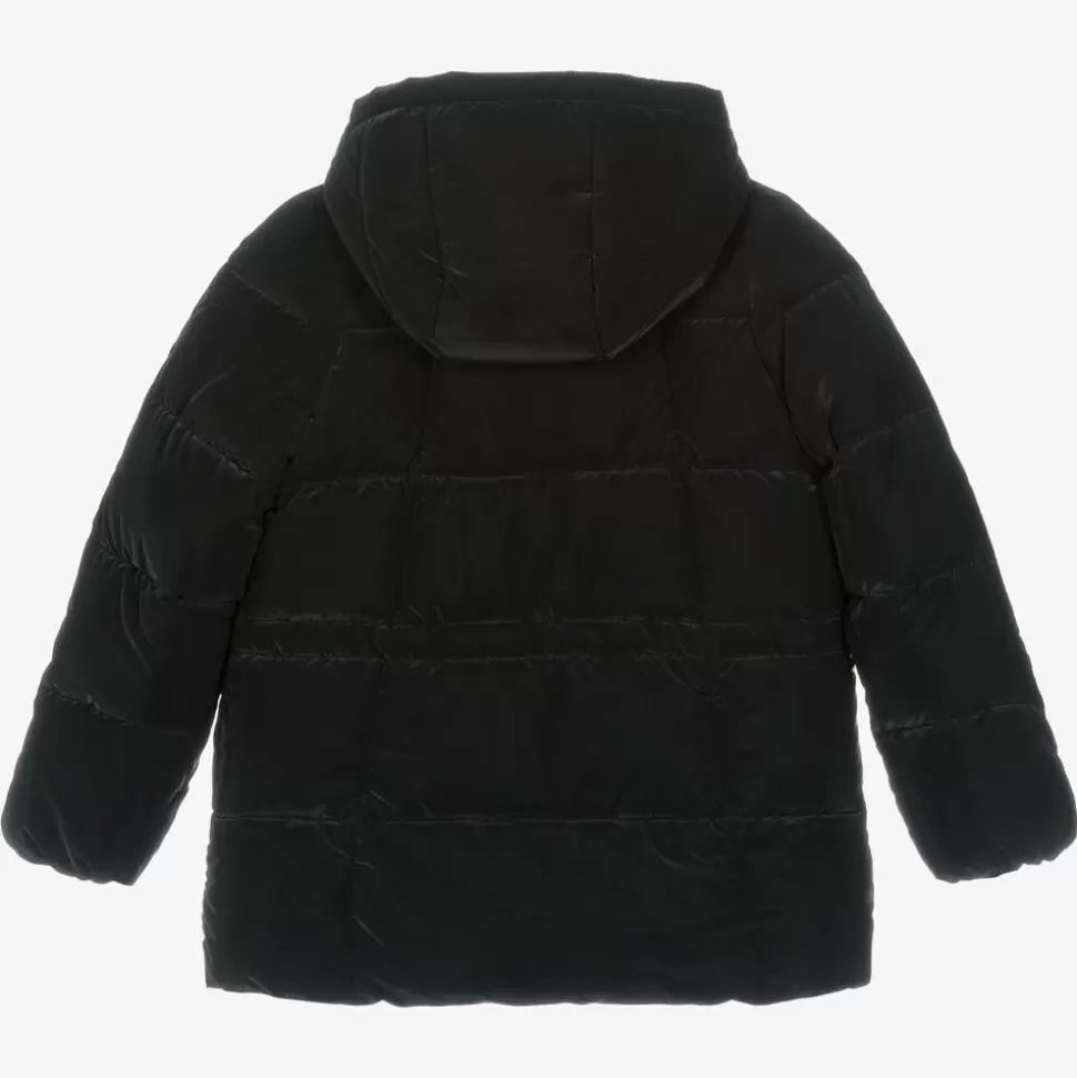 Mayoral Girls Black Hooded Puffer Coat^ Coats & Jackets
