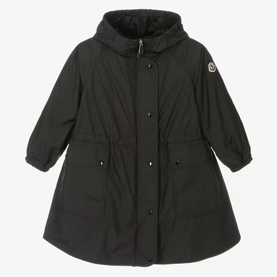 Moncler Enfant Girls Black Ioudith Coat & Down-Padded Gilet^ Coats & Jackets