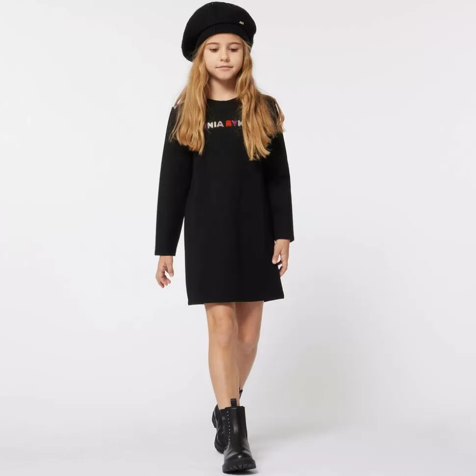 Sonia Rykiel Paris Girls Black Milano Jersey Diamanté Dress^ Dresses