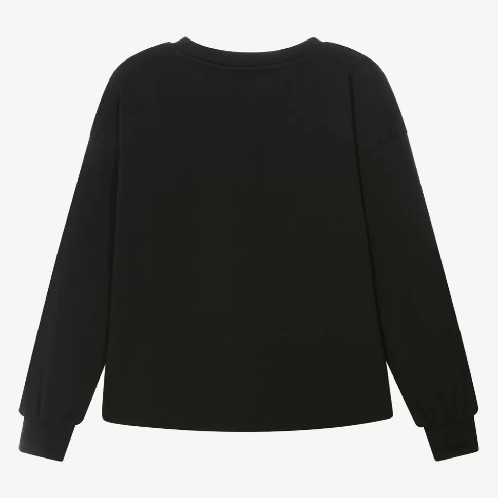 Molo Girls Black Organic Cotton Horse Top^ Tops