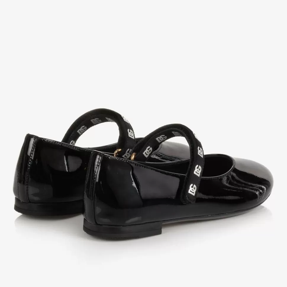 Dolce amp; Gabbana Girls Black Patent Leather Pumps^ Pumps & Ballerinas | Pumps & Ballerinas