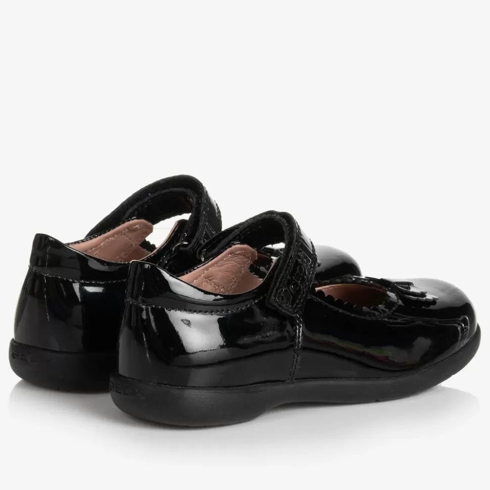 Geox Girls Black Patent Leather Pumps^ School Shoes