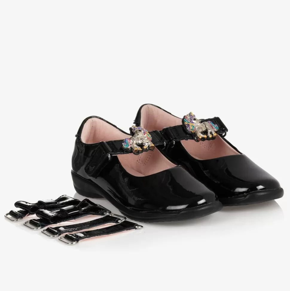Lelli Kelly Girls Black Patent Leather Shoes^ School Shoes