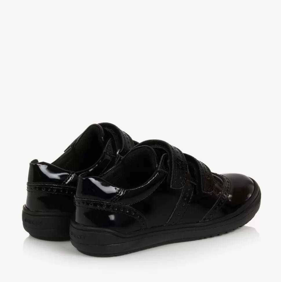 Geox Girls Black Patent Leather Trainers^ Trainers | School Shoes