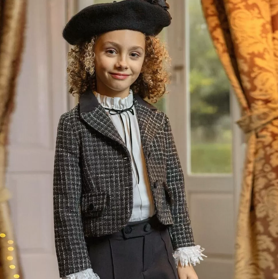 Piccola Speranza Girls Black Tweed Blazer^ Coats & Jackets