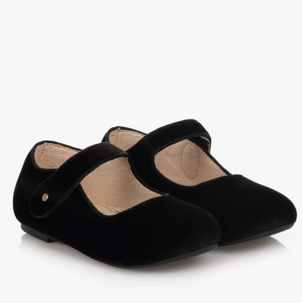 Old Soles Girls Black Velvet Pumps^ Traditional Shoes | Pumps & Ballerinas