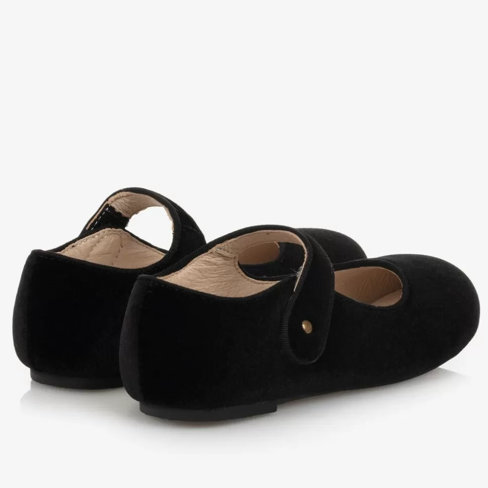 Old Soles Girls Black Velvet Pumps^ Traditional Shoes | Pumps & Ballerinas