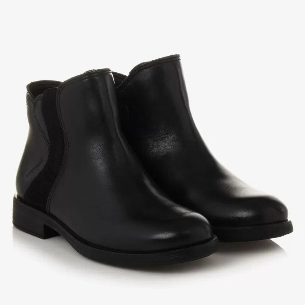 Geox Girls Black Waterproof Leather Boots^ Boots | Boots