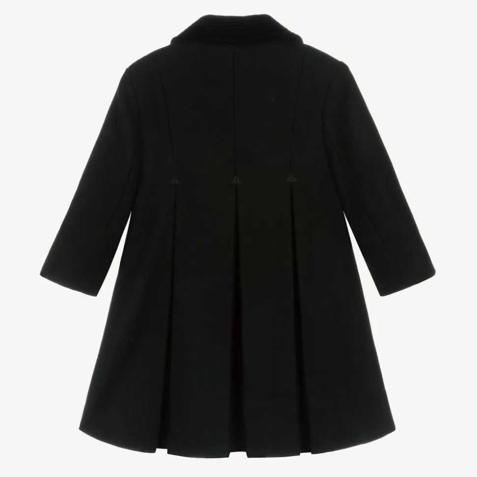 Ancar Girls Black Wool & Velvet Coat^ Coats & Jackets