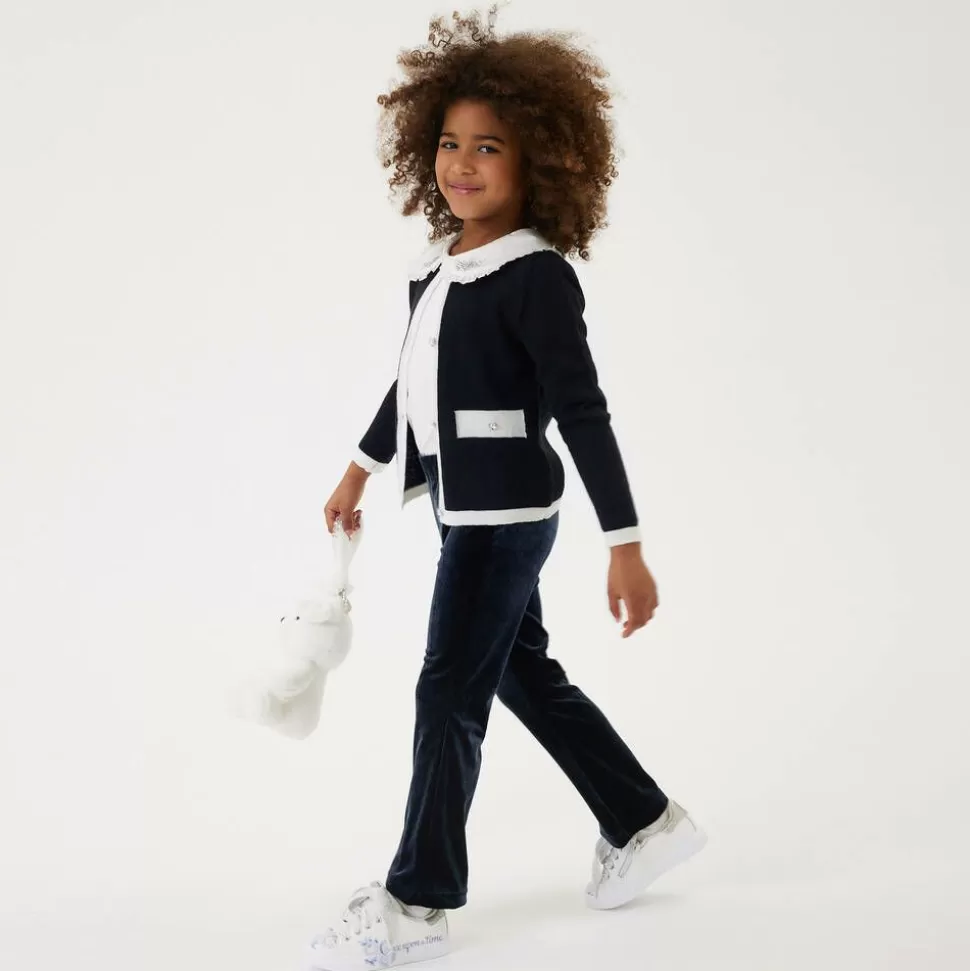 Monnalisa Girls Black Wool Cardigan^ Tops