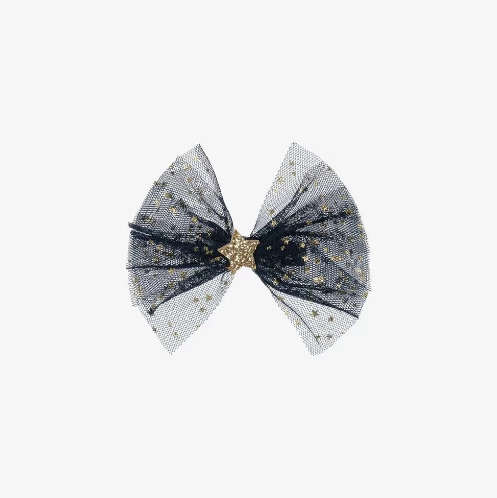 Bowtique London Girls Blue & Gold Hair Clip (10cm)^ Hair Accessories