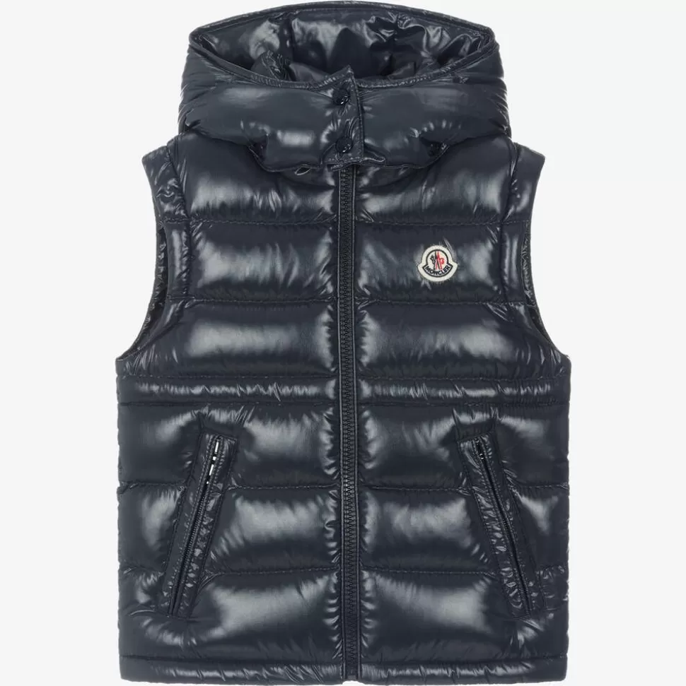 Moncler Enfant Girls Blue Ania Down Puffer Gilet^ Coats & Jackets