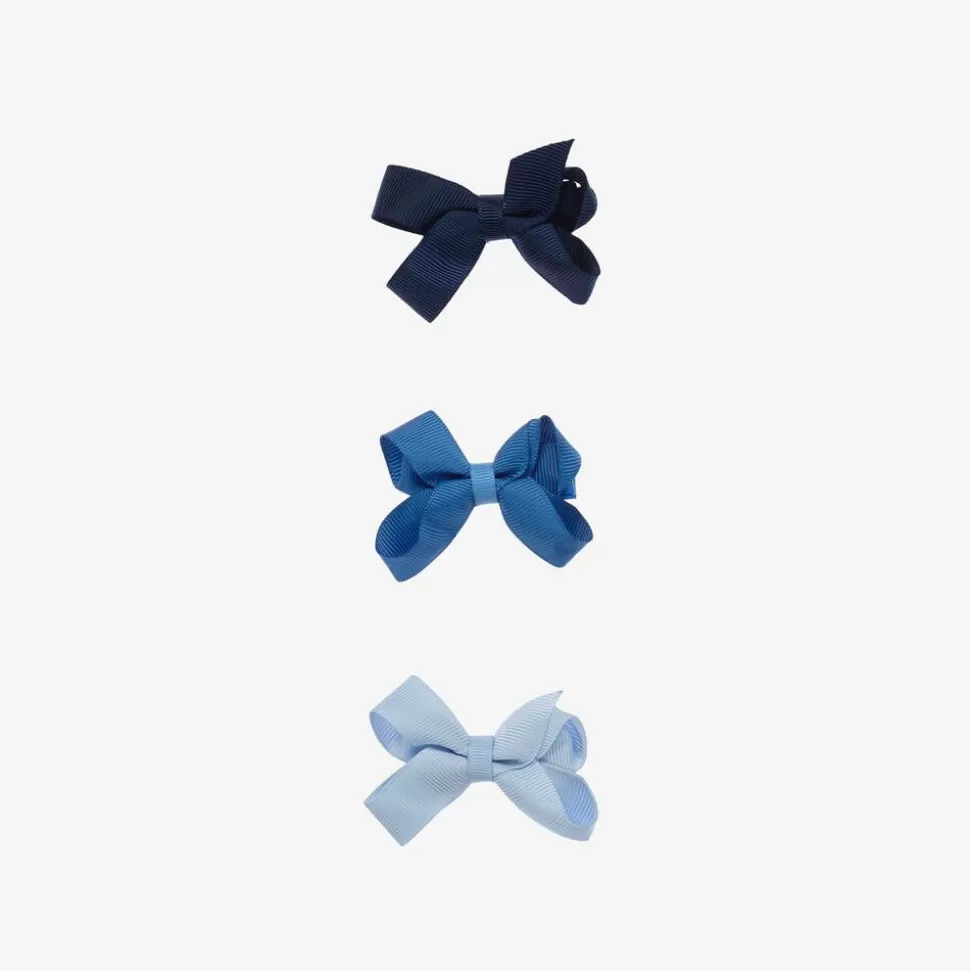 Bowtique London Girls Blue Bow Hair Clips (3 Pack)^ Hair Accessories