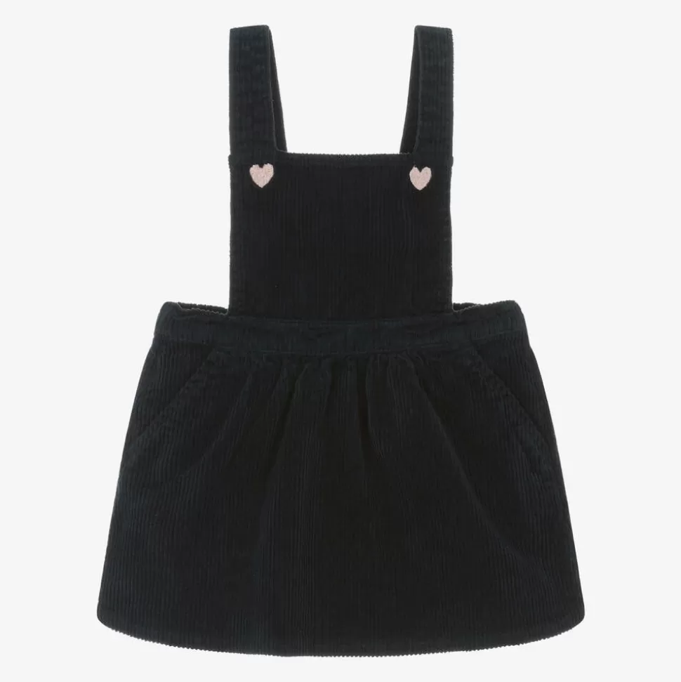 Carrément Beau Girls Blue Cotton Corduroy Pinafore Dress^ Dresses | Dresses