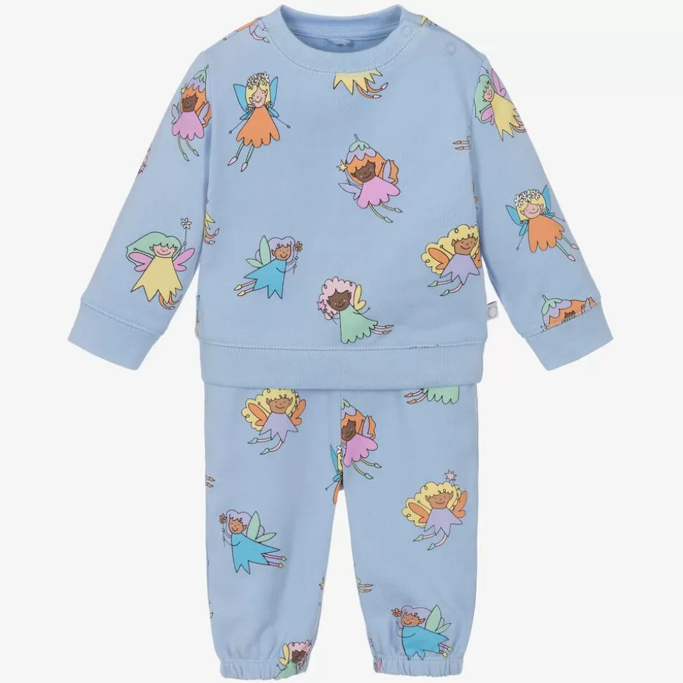 Stella McCartney Kids Girls Blue Cotton Fairies Tracksuit^ Tracksuits | Tracksuits
