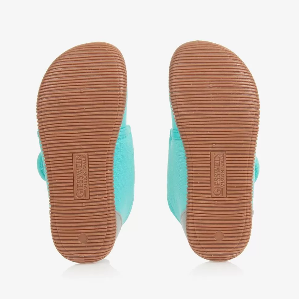 Giesswein Girls Blue Cotton Unicorn Slippers^ Slippers | Slippers