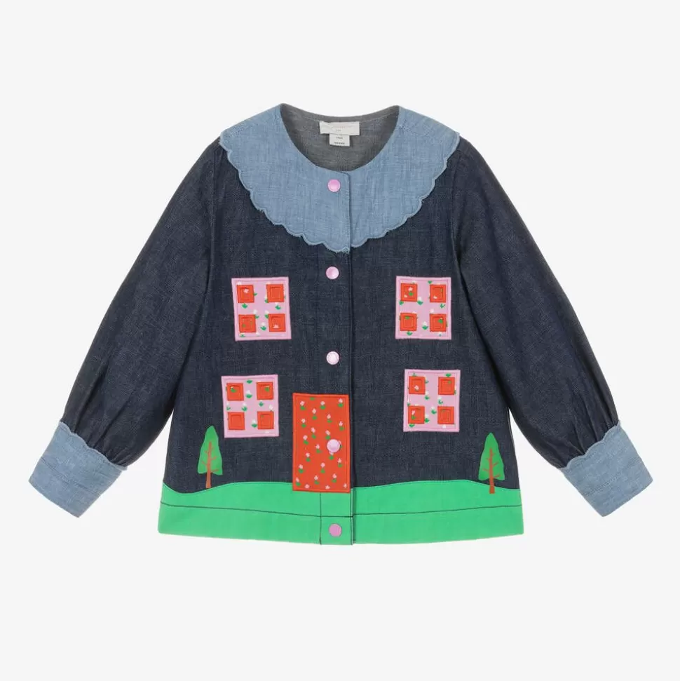 Stella McCartney Kids Girls Blue Denim & Chambray Blouse^ Tops