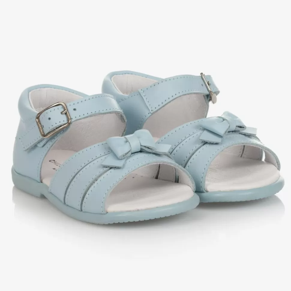 Childrens Classics Girls Blue Leather Sandals^ Sandals | Sandals