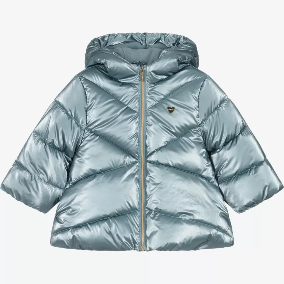 Mayoral Girls Blue Puffer Coat^ Coats & Jackets