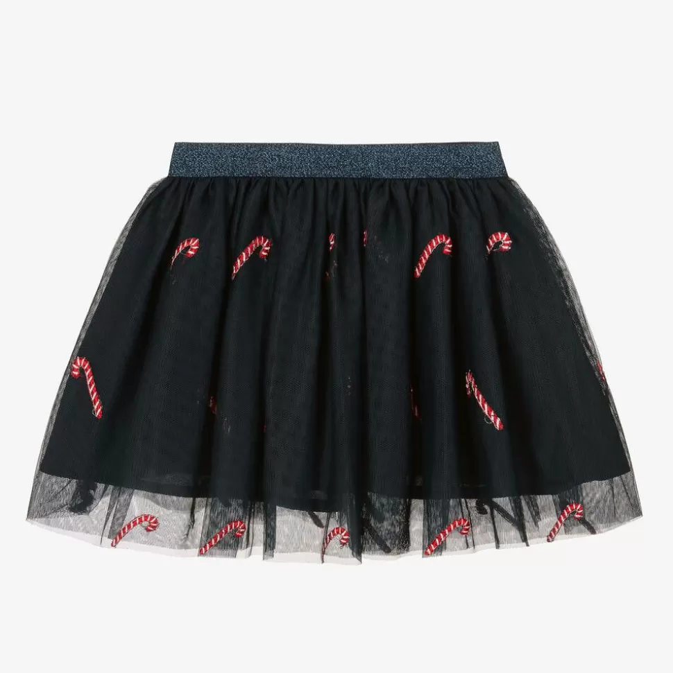 NAME IT Girls Blue Tulle Candy Cane Skirt^ Skirts