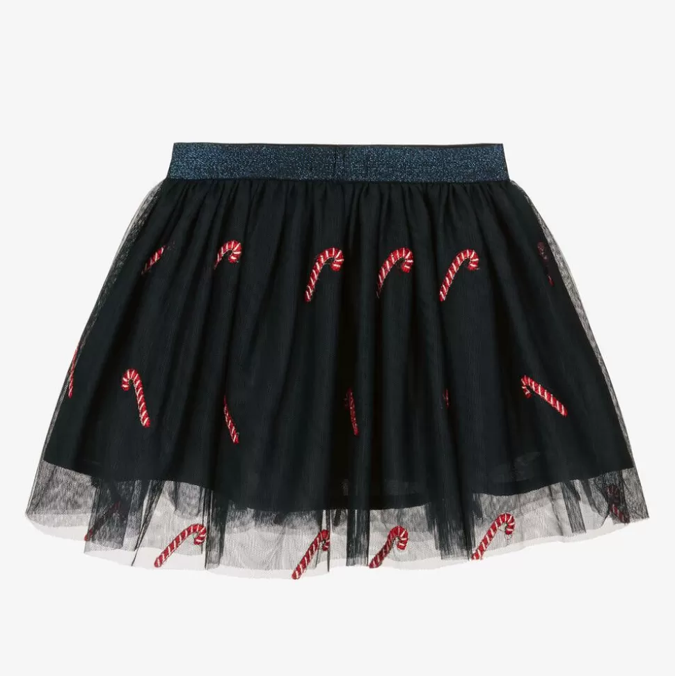NAME IT Girls Blue Tulle Candy Cane Skirt^ Skirts