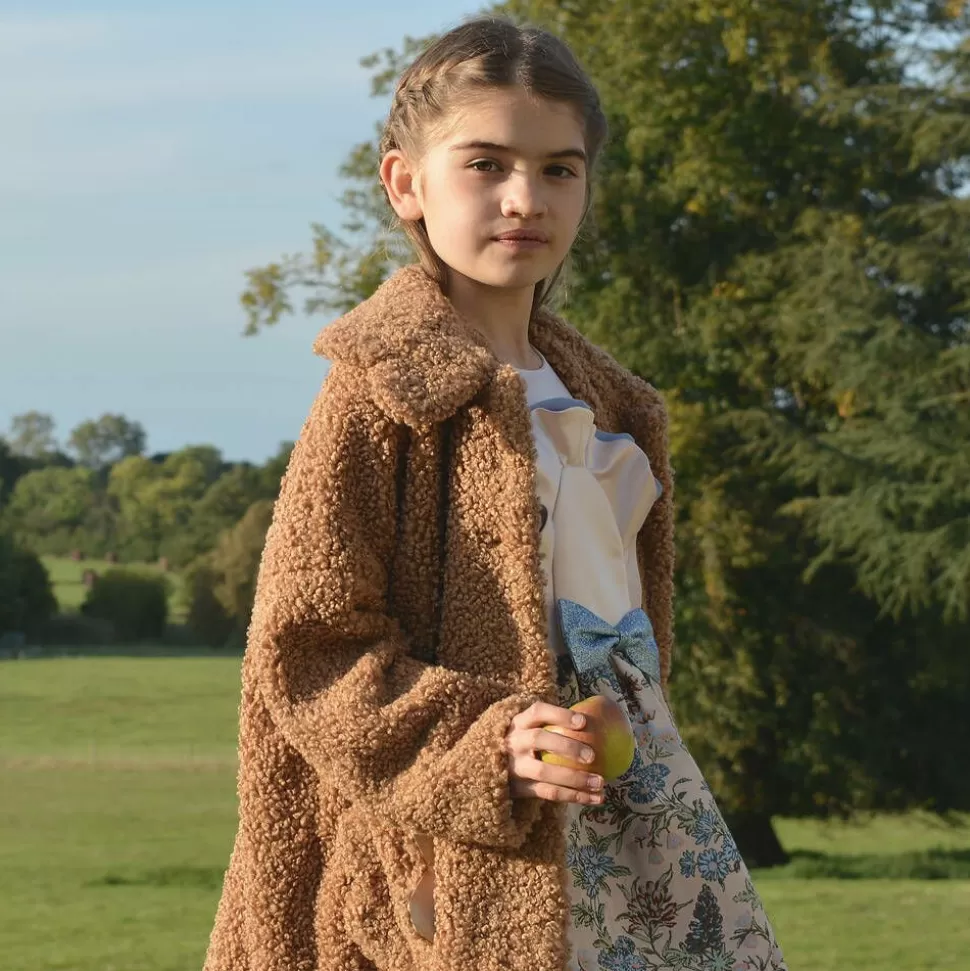 Hucklebones London Girls Brown Bouclé Coat^ Coats & Jackets