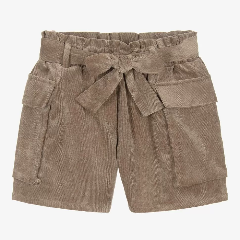 Elsy Girls Brown Corduroy Shorts^ Shorts