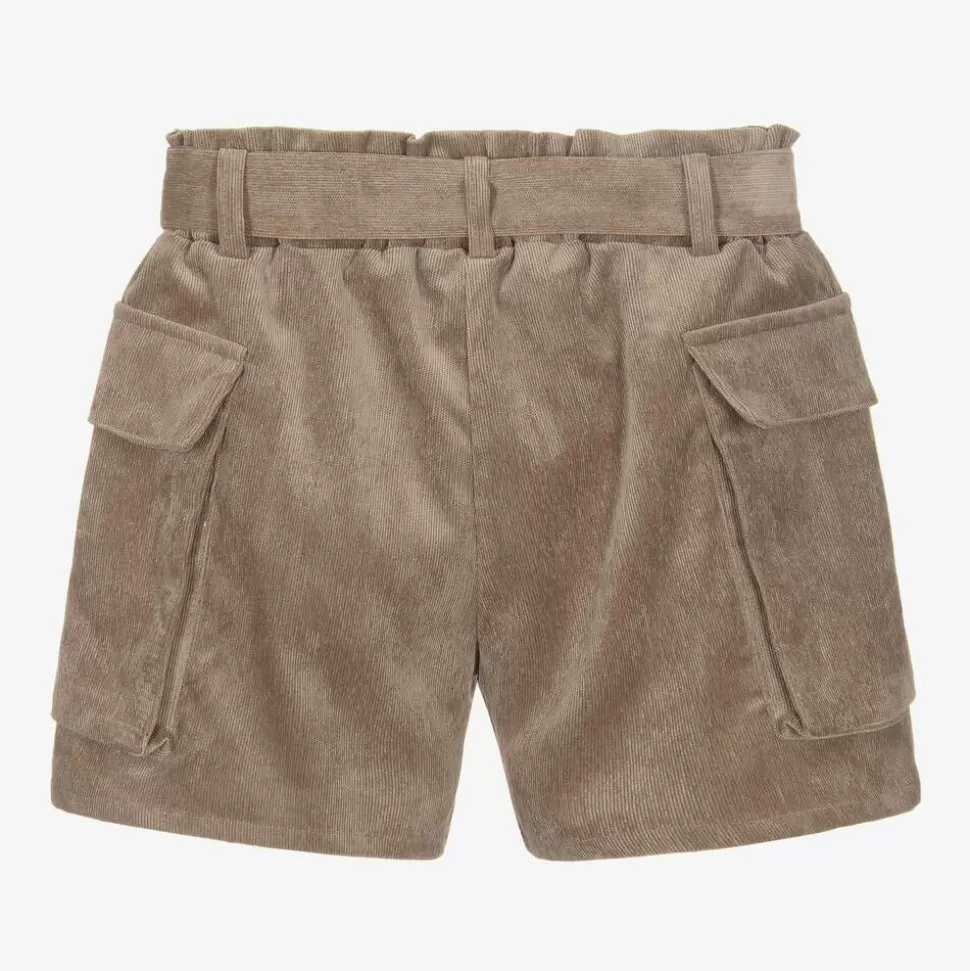 Elsy Girls Brown Corduroy Shorts^ Shorts