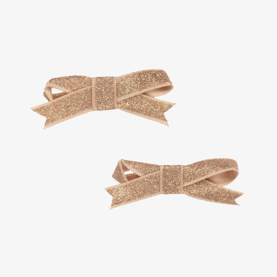Bowtique London Girls Glittery Gold Hair Clips (2 Pack)^ Hair Accessories