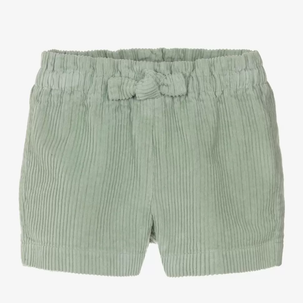 Il Gufo Girls Green Corduroy Shorts^ Shorts