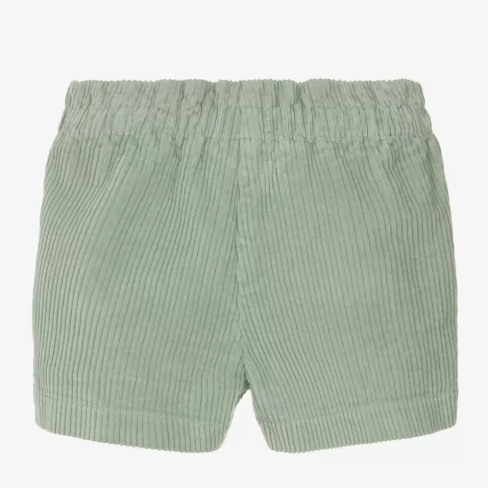 Il Gufo Girls Green Corduroy Shorts^ Shorts