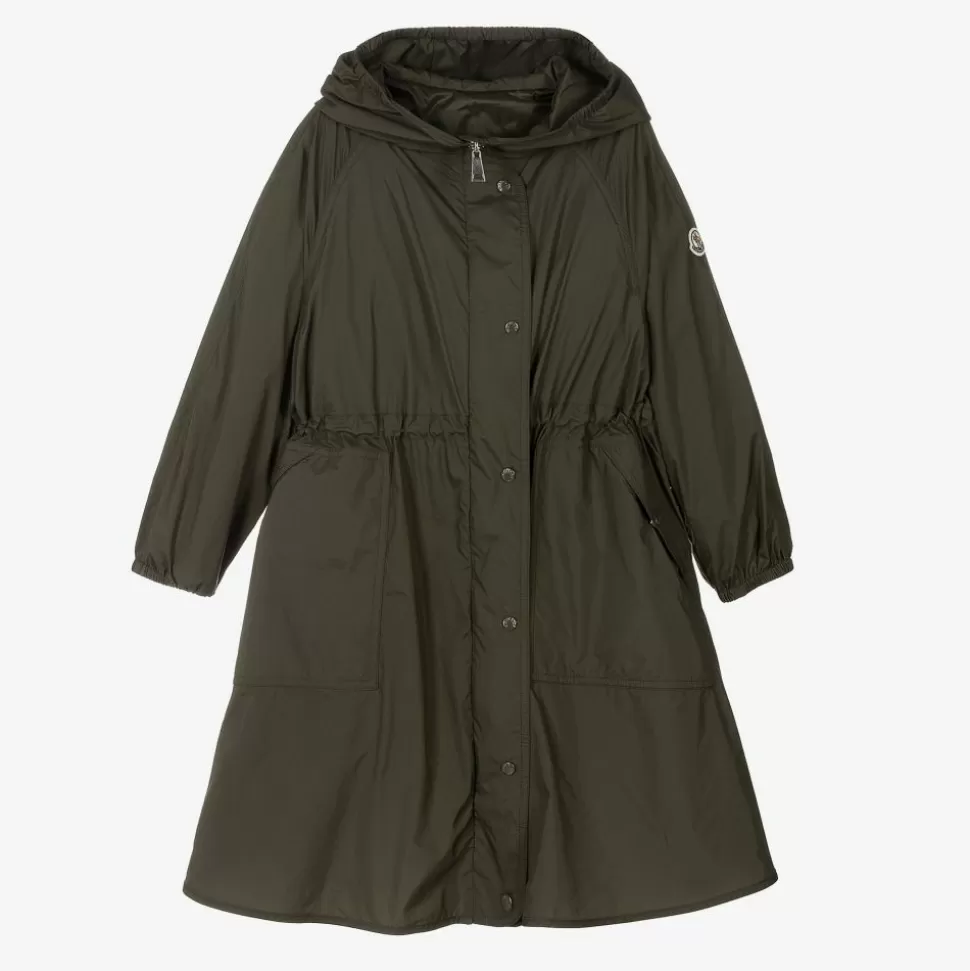 Moncler Enfant Girls Green Down Parka Coat^ Coats & Jackets