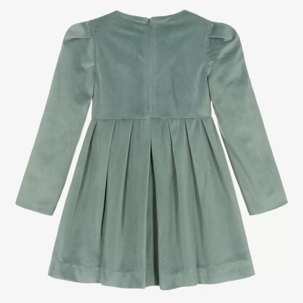 Mayoral Girls Green Velvet Dress^ Dresses