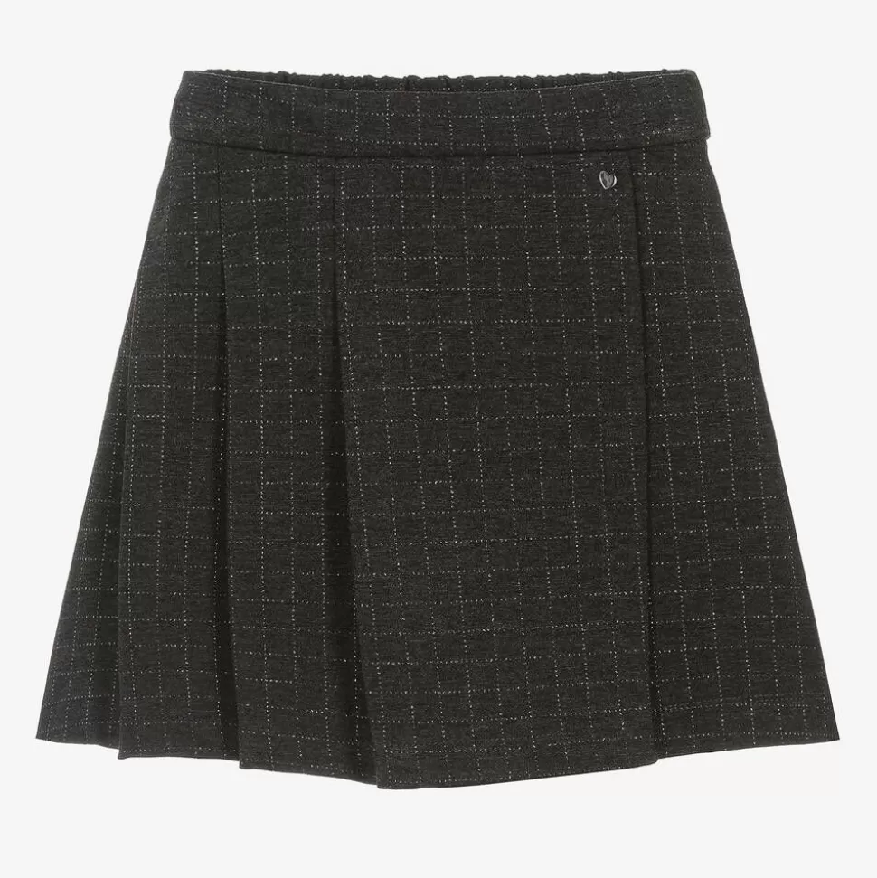 Monnalisa Girls Grey Check Milano Skort^ Skirts