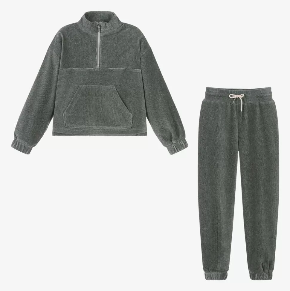 Mayoral Girls Grey Corduroy Tracksuit^ Tracksuits