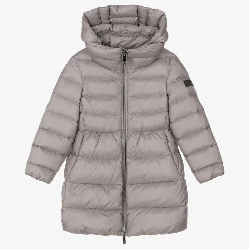 Il Gufo Girls Grey Down Padded Puffer Coat^ Coats & Jackets
