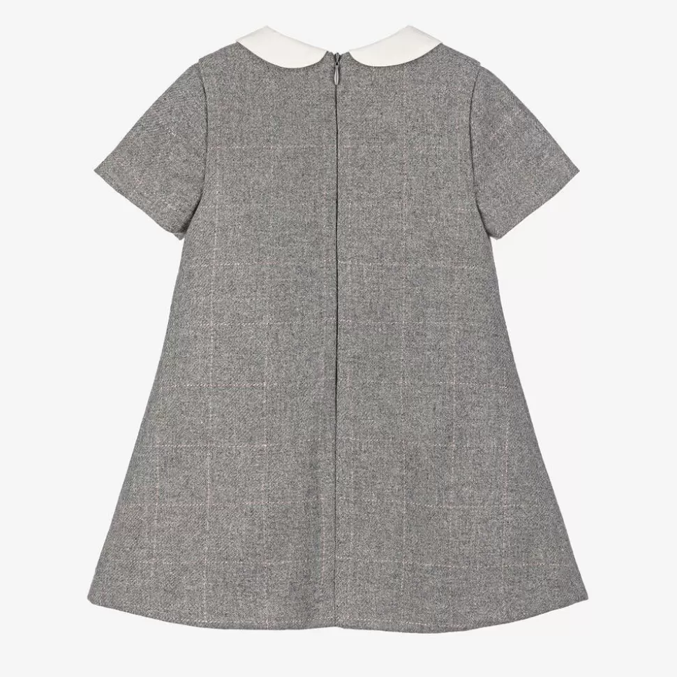 Lapin House Girls Grey Wool Dress^ Dresses